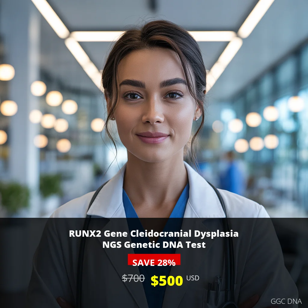 RUNX2 Gene Cleidocranial Dysplasia NGS Genetic DNA Test USA $500 | Comprehensive Genetic Testing for Bone Development Disorders