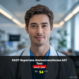SGOT Aspartate Aminotransferase AST Test | Liver Function Testing | $4 USD | USA