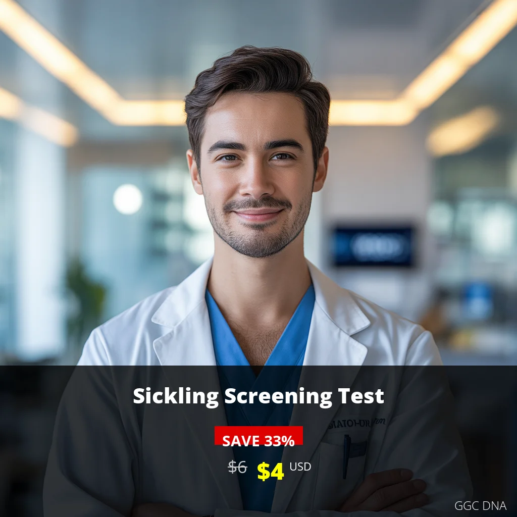 Sickling Screening Test USA - $4 USD | Affordable Sickle Cell Anemia Detection | Next Day Results