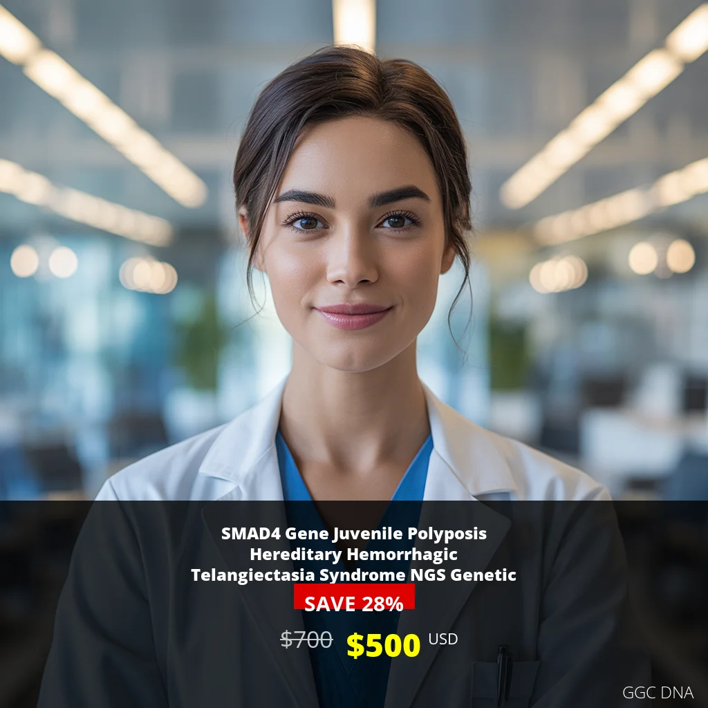SMAD4 Gene Test for Juvenile Polyposis & HHT Syndrome | NGS DNA Testing $500 USA | Genetic Cancer Screening