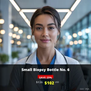 Small Biopsy Bottle No. 6 Test - $102 USD | Comprehensive Tissue Analysis in USA | GGC DNA
