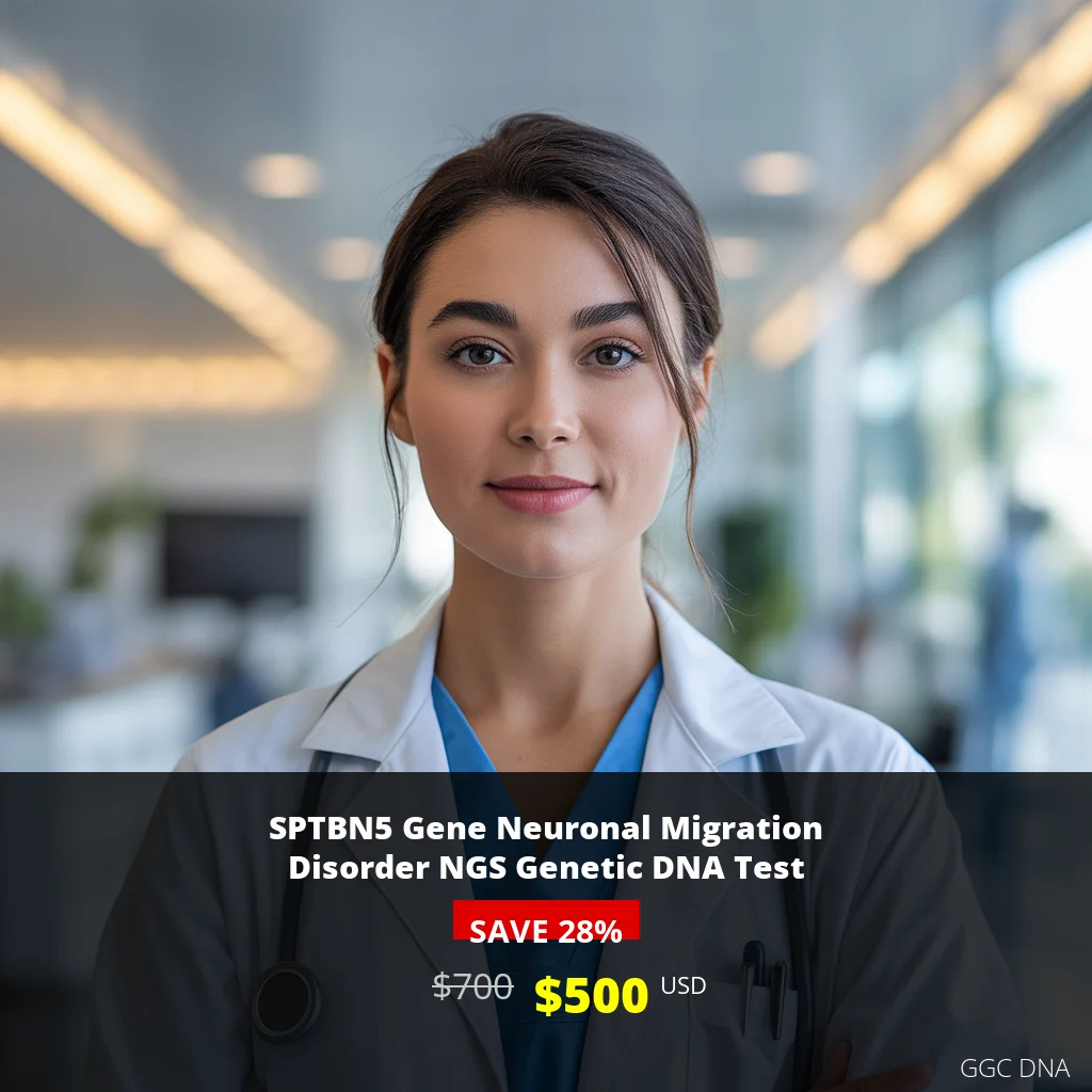 SPTBN5 Gene Neuronal Migration Disorder NGS Genetic DNA Test - $500 USD | Comprehensive Neurological Genetic Testing in USA