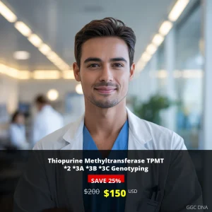 TPMT Genotyping Test USA | Thiopurine Methyltransferase Genetic Testing $150 | DNA Analysis for Medication Safety