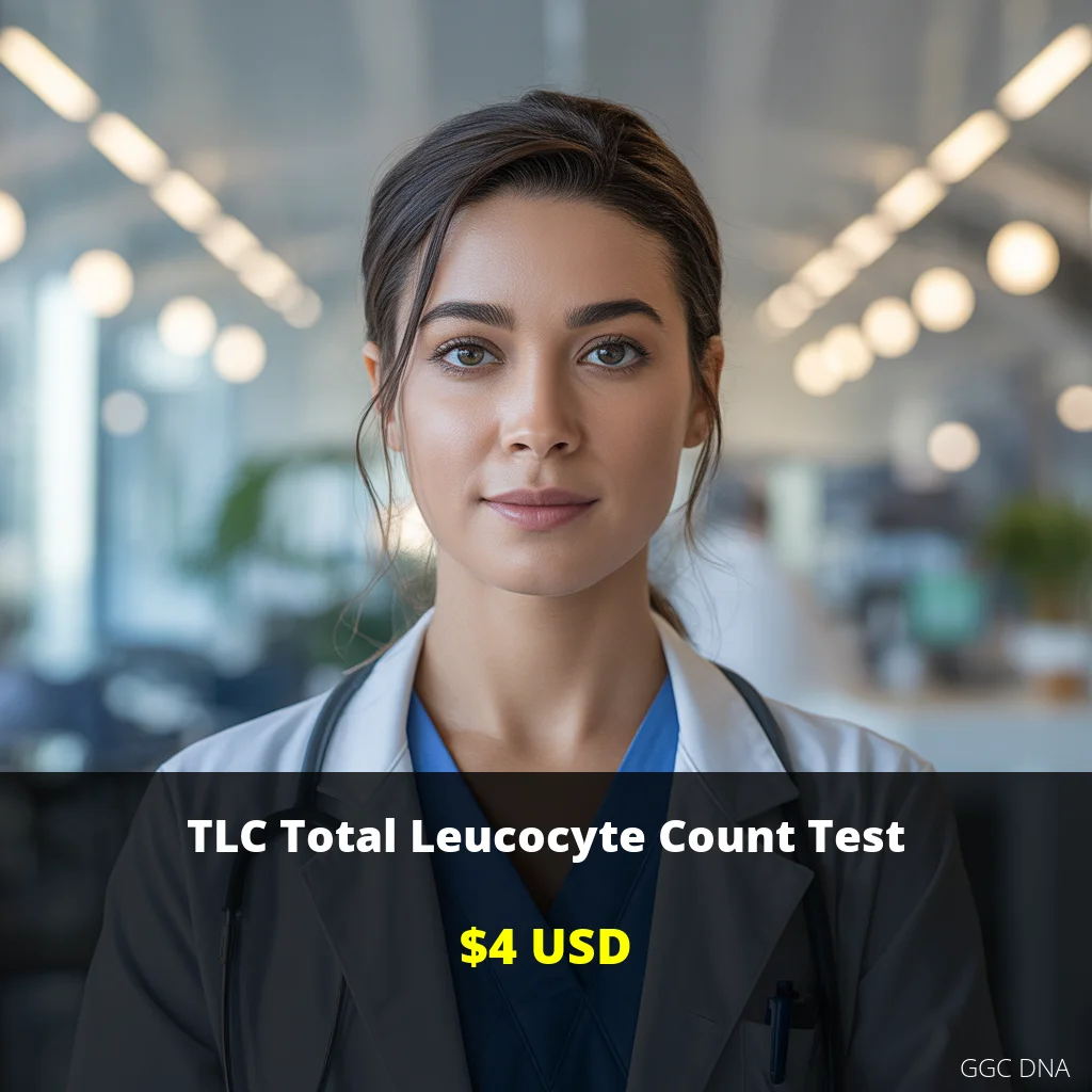 TLC Total Leucocyte Count Test USA - $4 USD | Comprehensive White Blood Cell Analysis | GGC DNA