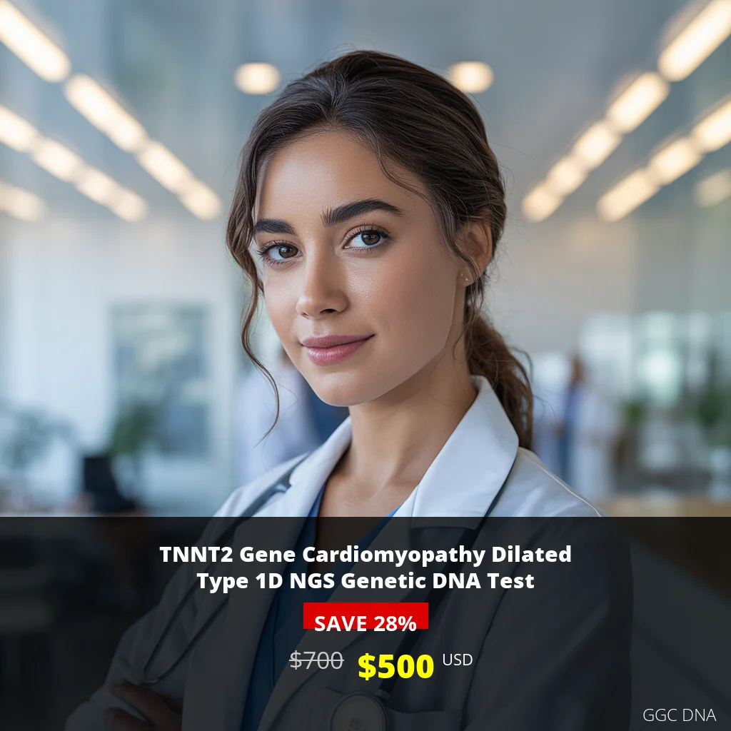 TNNT2 Gene Cardiomyopathy Dilated Type 1D NGS Genetic DNA Test - $500 USA | Comprehensive Cardiac Genetic Testing
