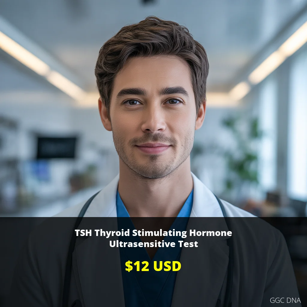 TSH Thyroid Stimulating Hormone Ultrasensitive Test USA - $12 USD | Thyroid Function Testing | GGC DNA