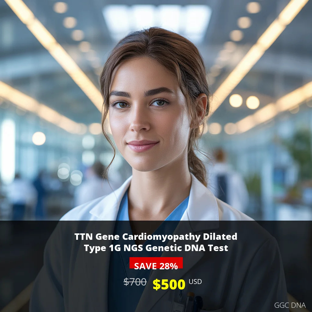 TTN Gene Cardiomyopathy Dilated Type 1G NGS Genetic DNA Test - $500 USA | Comprehensive Cardiac Genetic Testing