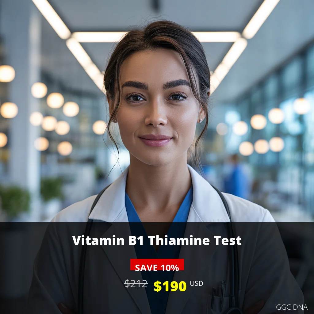 Vitamin B1 Thiamine Test USA Price $190 | Comprehensive Thiamine Deficiency Testing in USA