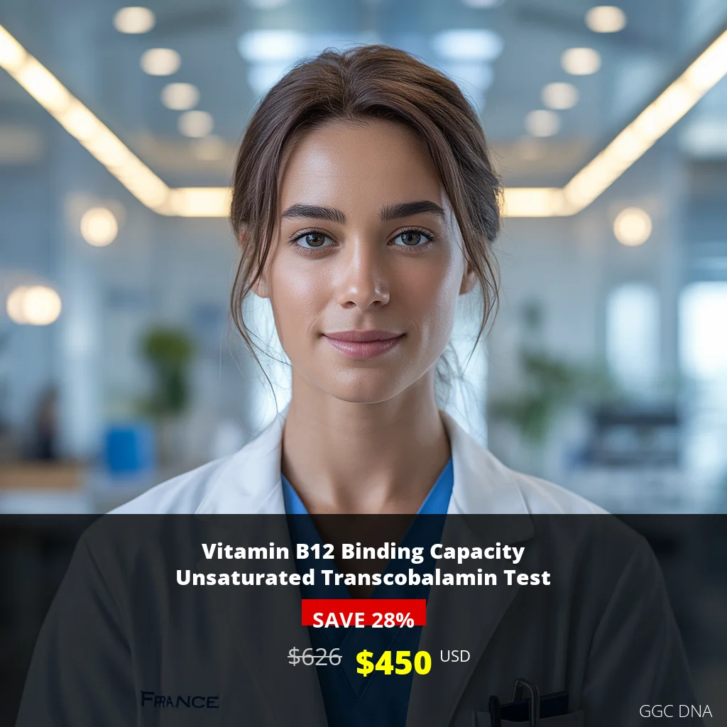 Vitamin B12 Binding Capacity Unsaturated Transcobalamin Test USA - $450 USD | GGC DNA Diagnostic Testing