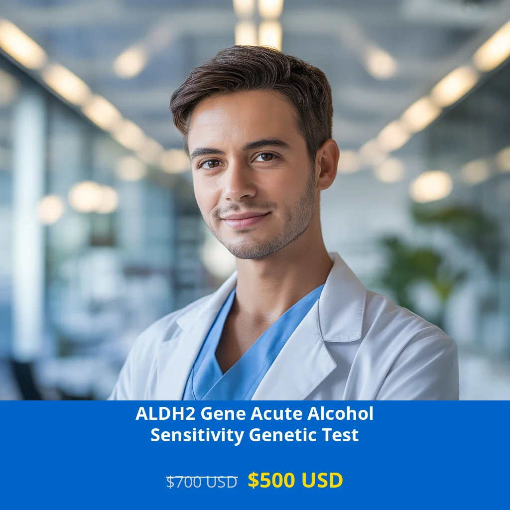 Get comprehensive ALDH2 gene testing for alcohol sensitivity in USA. Discover your genetic predisposition to alcohol intolerance with our NGS DNA test for only $500 USD. Available in New York