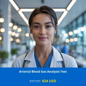 Get comprehensive Arterial Blood Gas Analysis testing for $24 USD at GGC DNA. Essential for diagnosing acid-base imbalances