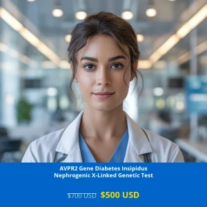 Get comprehensive AVPR2 Gene Diabetes Insipidus Nephrogenic X-Linked NGS Genetic DNA Test for only $500 USD in USA. Advanced genetic testing for X-linked nephrogenic diabetes insipidus detection. Available in major cities including New York