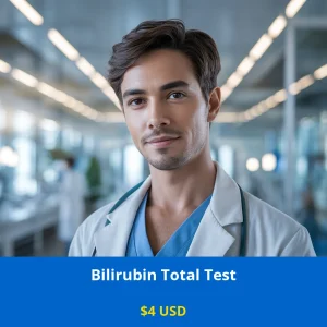 Get comprehensive liver health screening with our Bilirubin Total Test for only $4 USD. Early detection of liver disorders
