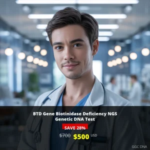 BTD Gene Biotinidase Deficiency NGS Genetic DNA Test - $500 USD | Comprehensive Metabolic Disorder Screening USA