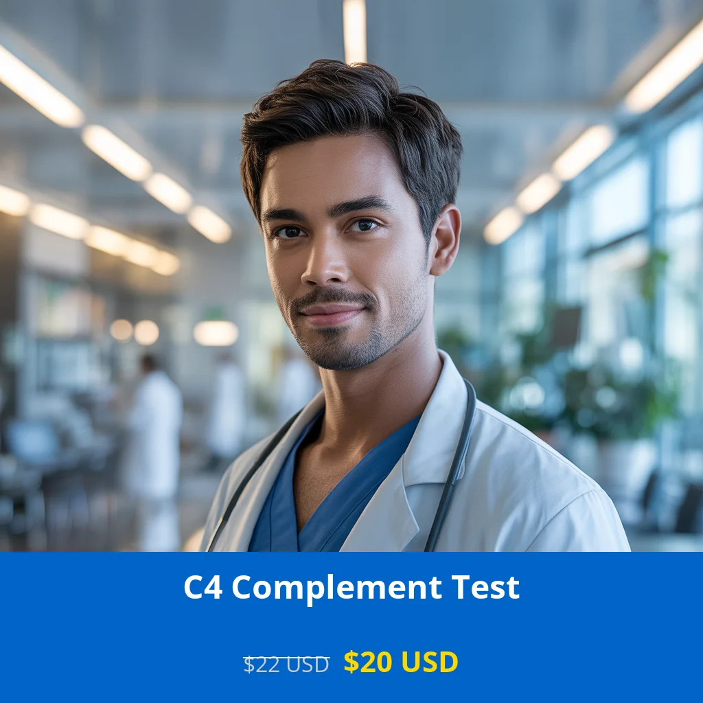 Get comprehensive C4 Complement testing for $20 USD across USA. Detect immune system disorders