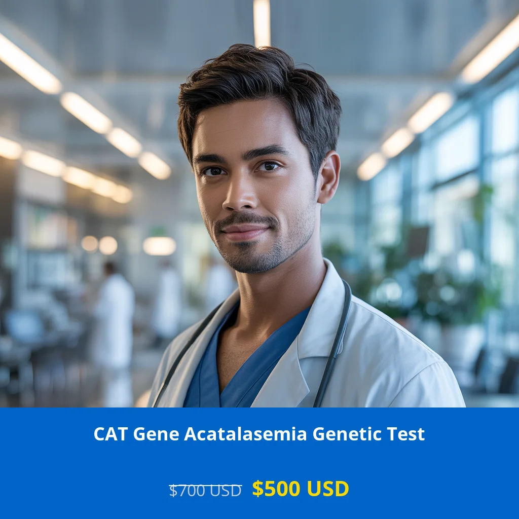Get comprehensive CAT Gene Acatalasemia NGS Genetic DNA testing for only $500 USD in USA. Advanced NGS technology detects acatalasemia mutations. Available in New York