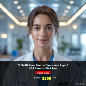 CLCNKB Gene Bartter Syndrome Type 3 NGS Genetic DNA Test USA - $500 USD | Comprehensive Genetic Testing for Kidney Disorders