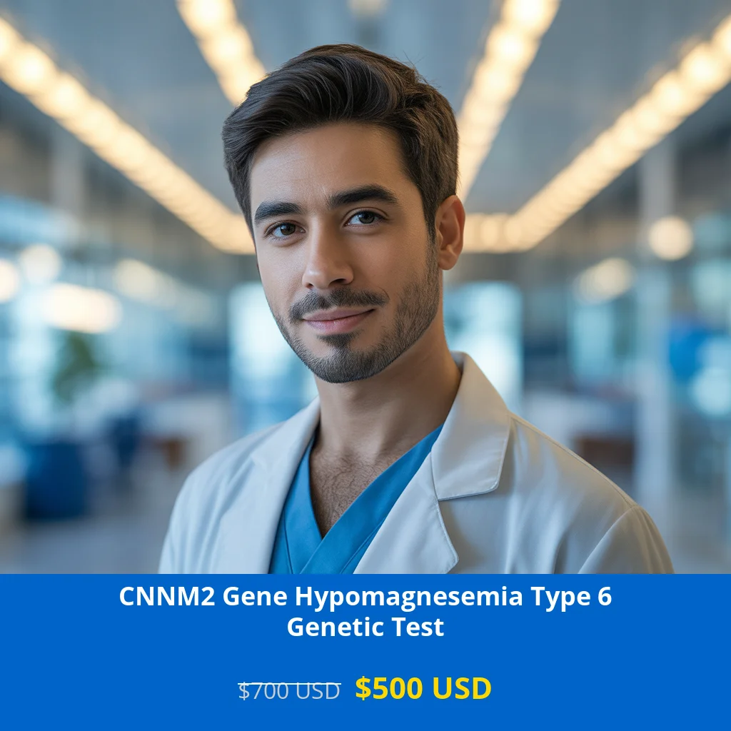 Get comprehensive CNNM2 Gene Hypomagnesemia Type 6 NGS Genetic DNA testing for $500 USD in USA. Advanced NGS technology detects magnesium metabolism disorders. Available in New York