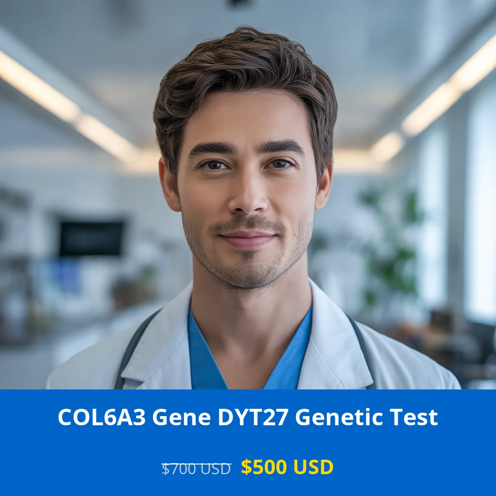 Get the COL6A3 Gene DYT27 NGS Genetic DNA Test for only $500 USD in USA. Advanced neurological genetic testing available in New York