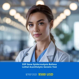 Get comprehensive DSP Gene Epidermolysis Bullosa Lethal Acantholytic NGS Genetic DNA Test for $500 USD in USA. Advanced next-generation sequencing technology detects genetic mutations causing severe skin disorders. Available in New York