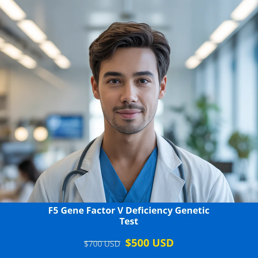 Get comprehensive F5 Gene Factor V Deficiency NGS Genetic DNA Testing for only $500 USD in USA. Advanced NGS technology detects Factor V deficiency mutations. Available in New York