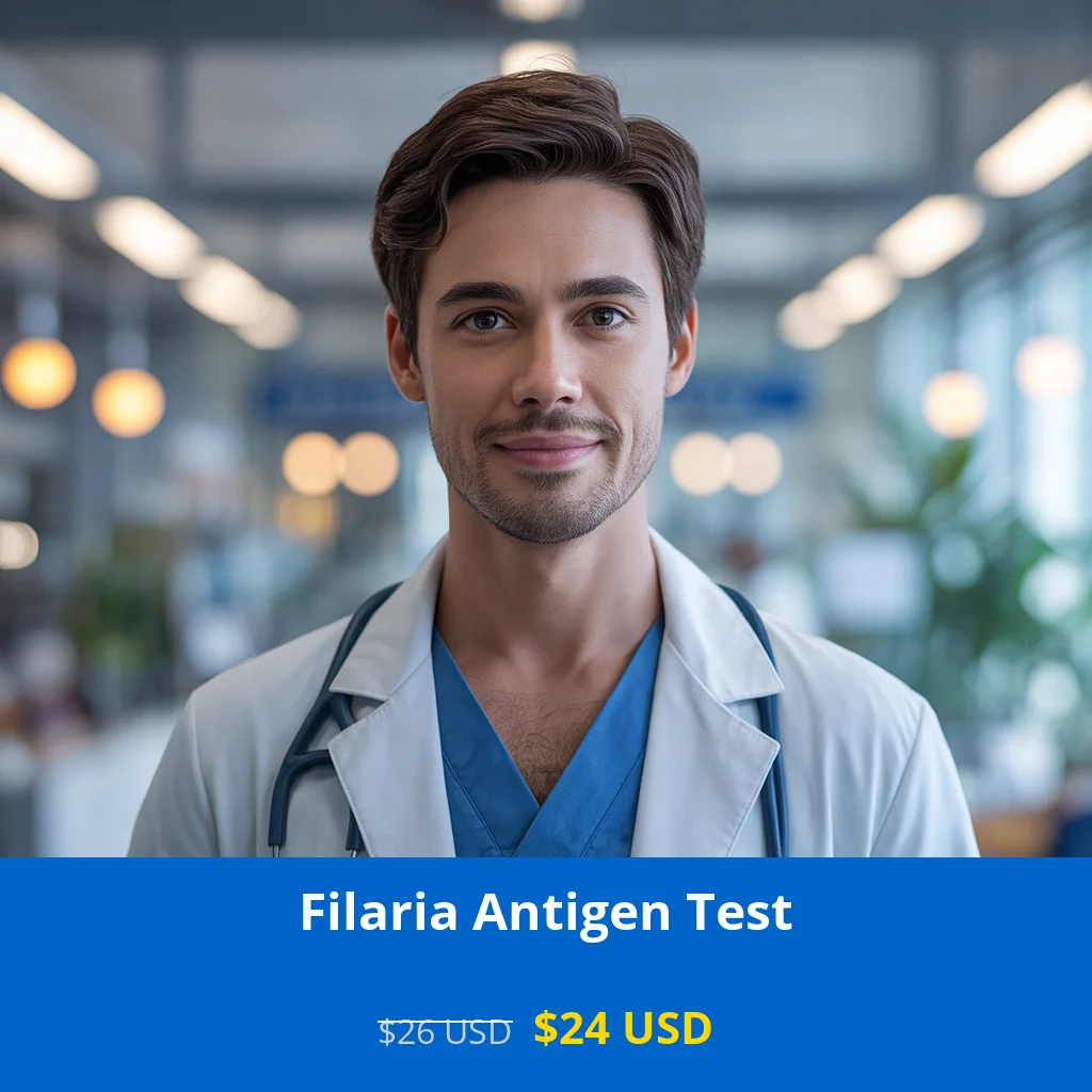 Get the Filaria Antigen Test for only $24 USD in USA. Detect lymphatic filariasis early with our advanced immunochromatography method. Available in New York