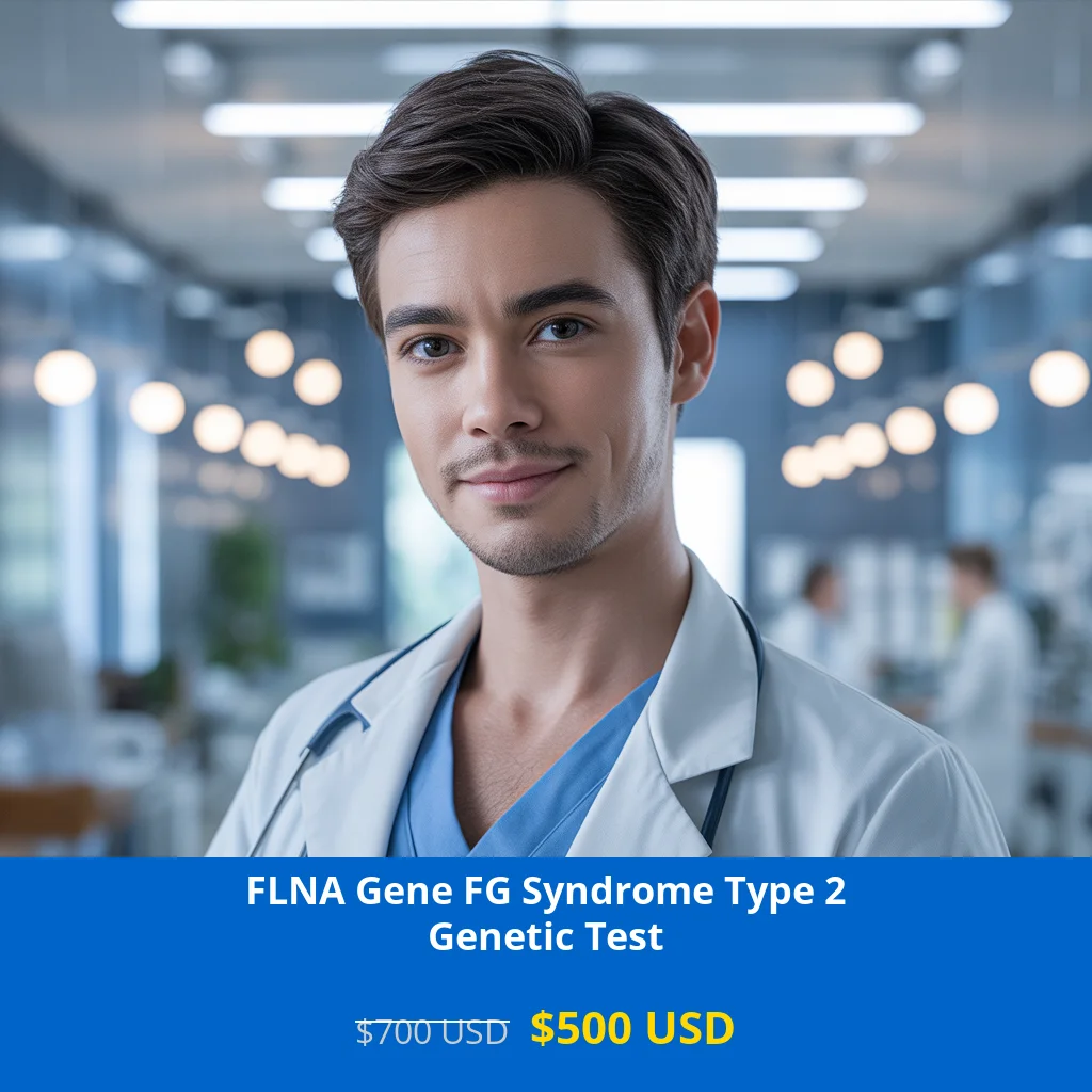 Get comprehensive FLNA Gene FG Syndrome Type 2 NGS Genetic DNA testing for $500 in USA. Advanced neurological disorder screening available in New York
