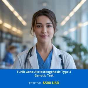 Get comprehensive FLNB Gene Atelosteogenesis Type 3 NGS Genetic DNA testing for only $500 in USA. Advanced NGS technology detects mutations causing skeletal dysplasia. Available in New York