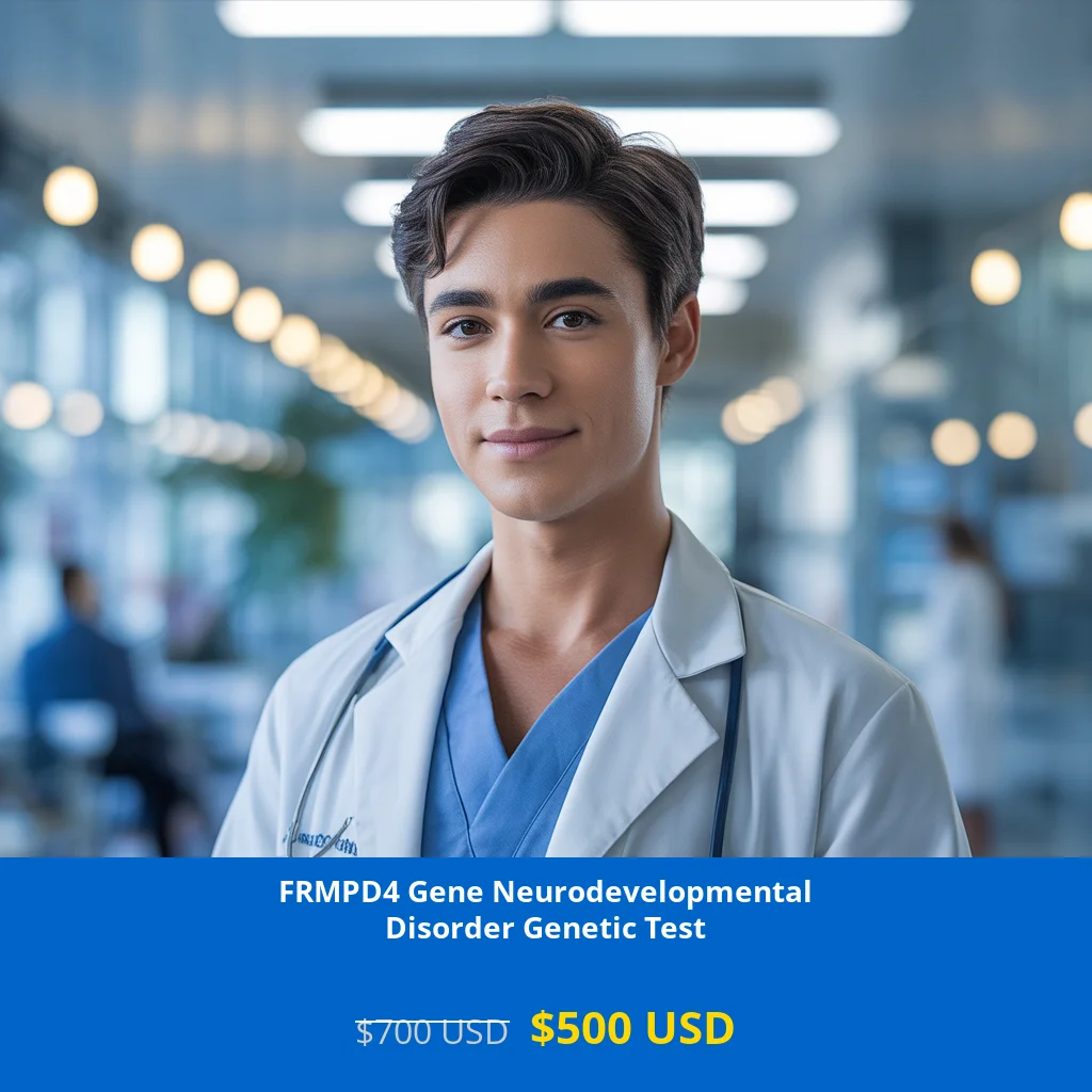 Get comprehensive FRMPD4 Gene Neurodevelopmental Disorder NGS Genetic DNA Testing for $500 in USA. Advanced neurological genetic testing available in New York