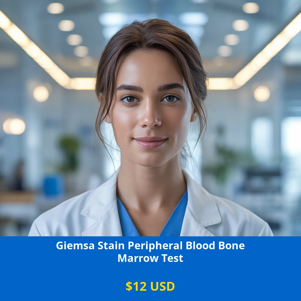 Get comprehensive Giemsa Stain Peripheral Blood Bone Marrow testing for $12 in USA. Detect hematological disorders