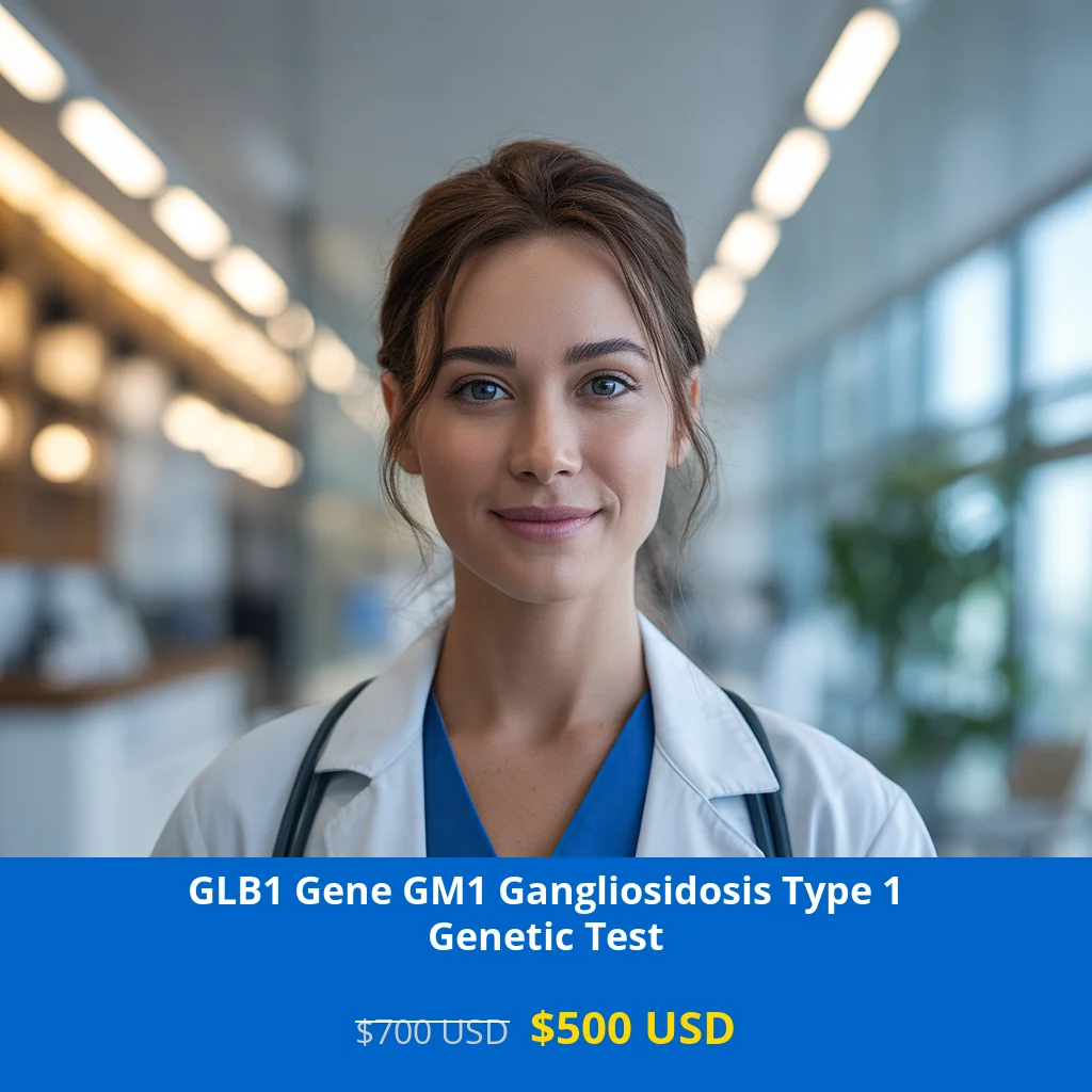 Get comprehensive GLB1 Gene GM1 Gangliosidosis Type 1 NGS Genetic DNA Testing for only $500 USD in USA. Early detection of this rare metabolic disorder through advanced NGS technology. Available in New York