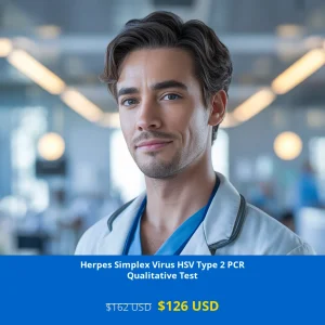 Get accurate HSV-2 detection with our Herpes Simplex Virus Type 2 PCR Qualitative Test for only $126 USD. Available across USA including New York
