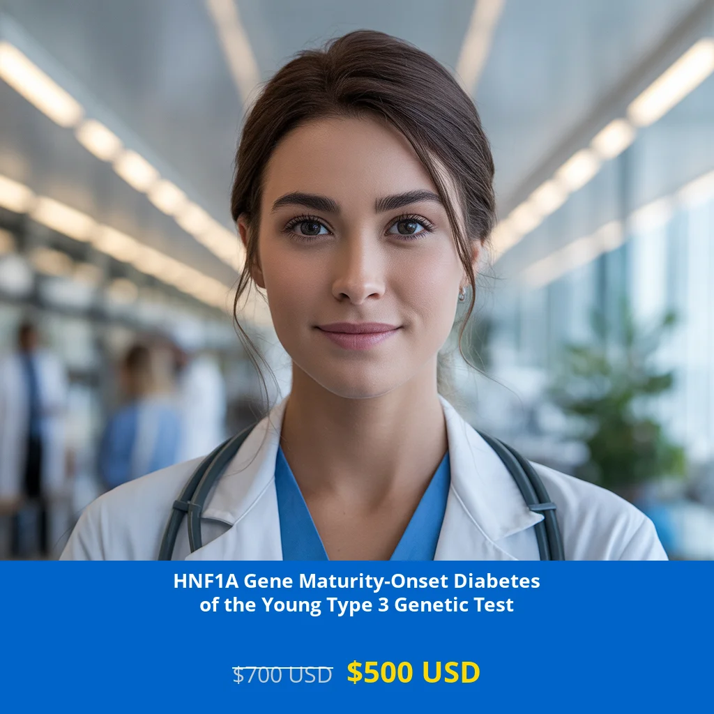 Get comprehensive HNF1A Gene MODY Type 3 NGS Genetic DNA Testing for only $500 in USA. Early detection of maturity-onset diabetes genetic mutations. Available in New York