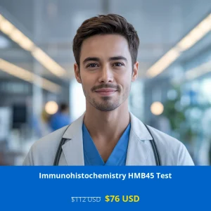 Get the Immunohistochemistry HMB45 Test for only $76 USD (regularly $112) across USA. This advanced diagnostic test detects melanoma markers in tissue samples
