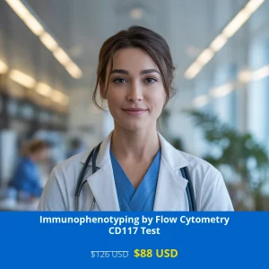 Get comprehensive CD117 immunophenotyping by flow cytometry testing in USA for only $88 USD. Advanced cancer detection available in New York