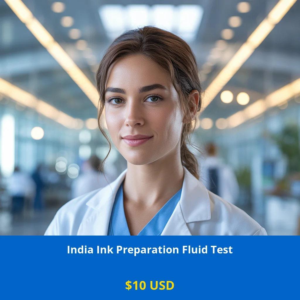Get the India Ink Preparation Fluid Test for only $10 USD at GGC DNA. Detect Cryptococcus in cerebrospinal fluid for meningitis diagnosis. Available across USA including New York