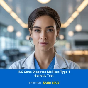 Get comprehensive INS Gene Diabetes Mellitus Type 1 NGS Genetic DNA testing for $500 USD across USA. Advanced NGS technology detects genetic markers for type 1 diabetes risk assessment. Available in New York