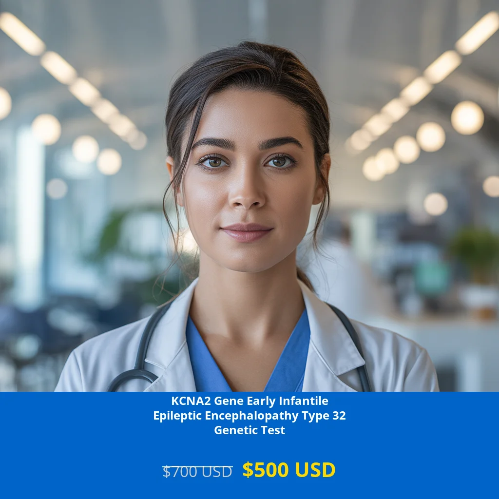 Comprehensive KCNA2 Gene Early Infantile Epileptic Encephalopathy Type 32 NGS Genetic DNA Test available across USA. Advanced neurological disorder testing for infants with seizures. Get accurate diagnosis for $500 USD (regularly $700). Available in New York