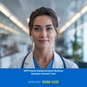 Get comprehensive KRT5 Gene Epidermolysis Bullosa Simplex NGS Genetic DNA Test for only $500 USD in USA. Advanced NGS technology detects mutations causing fragile skin conditions. Available in New York