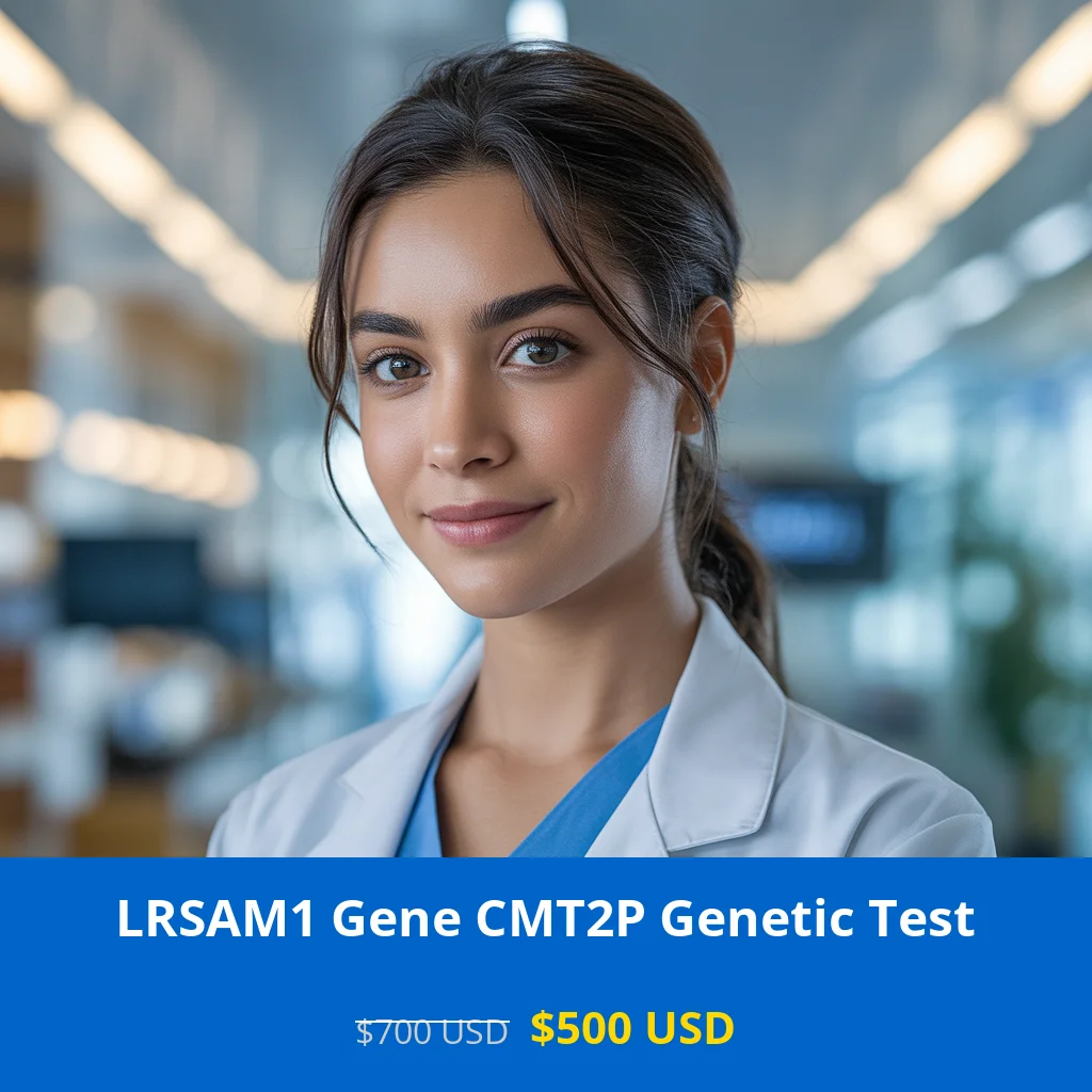 Get comprehensive LRSAM1 Gene CMT2P NGS Genetic DNA Testing for $500 USD in USA. Advanced neurological genetic testing for Charcot-Marie-Tooth disease type 2P. Available in New York