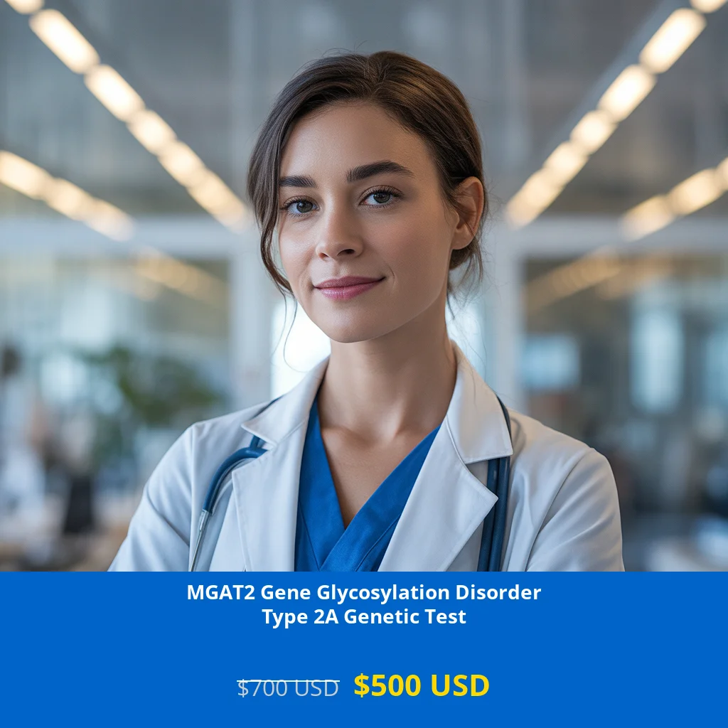 Get comprehensive MGAT2 Gene Glycosylation Disorder Type 2A NGS Genetic DNA Testing for only $500 in USA. Advanced neurological genetic testing available in New York