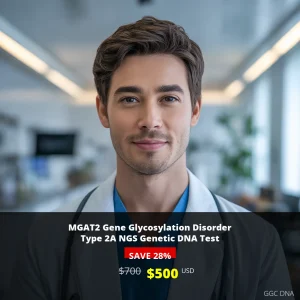 MGAT2 Gene Glycosylation Disorder Type 2A NGS Genetic DNA Test - $500 USA | Comprehensive Neurological Genetic Testing