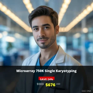 Microarray 750K Single Karyotyping Test - $676 USD | Comprehensive Genetic Analysis | USA