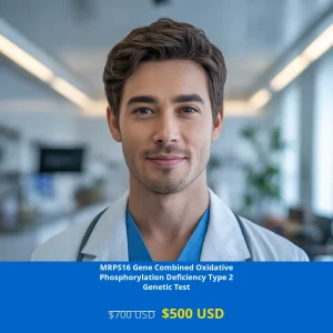 Get comprehensive MRPS16 Gene testing for Combined Oxidative Phosphorylation Deficiency Type 2 using advanced NGS technology. Available for $500 USD across USA including New York