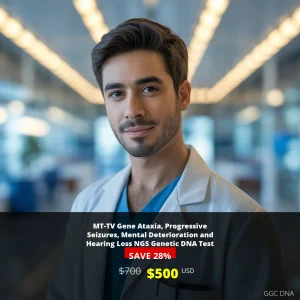 MT-TV Gene Ataxia NGS Genetic DNA Test | $500 USD | USA | Progressive Seizures & Hearing Loss Diagnosis