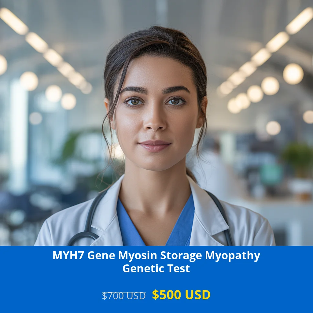 Get comprehensive MYH7 Gene Myosin Storage Myopathy NGS Genetic DNA Testing for only $500 USD in USA. Advanced neurological genetic testing available in New York