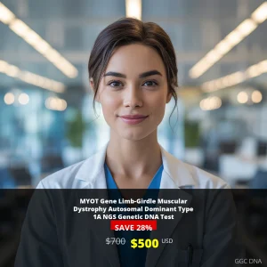 MYOT Gene Limb-Girdle Muscular Dystrophy Type 1A DNA Test | $500 USD | USA Genetic Testing