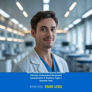Get comprehensive NCF1 Gene Granulomatous Disease testing for only $500 USD. Our advanced NGS DNA test detects chronic autosomal recessive cytochrome b positive type 1 mutations. Available nationwide in major cities including New York