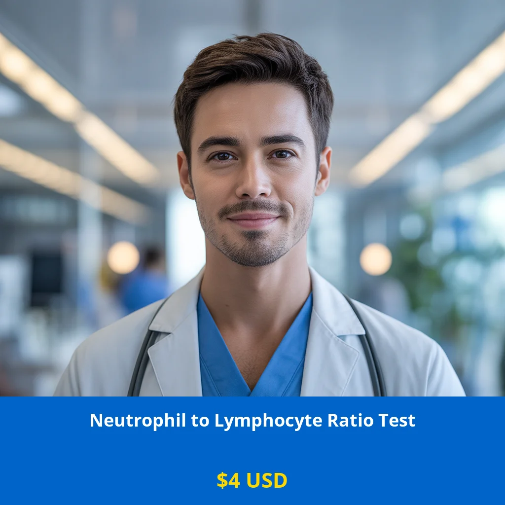Get your Neutrophil to Lymphocyte Ratio Test for only $4 in USA. The NLR test measures inflammation levels and immune system balance. Available in New York
