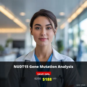 NUDT15 Gene Mutation Analysis Test USA - $188 USD | Genetic Testing for Medication Safety
